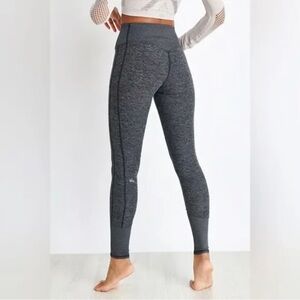 ALO YOGA Alosoft High-Rise Legging Dark Heathered Grey Second Skin Lounging Pant